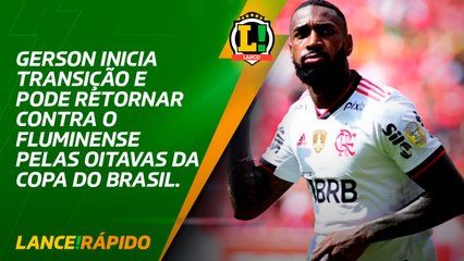 Скачать видео: Gerson inicia transição e pode voltar ao time do Flamengo no Fla-Flu - LANCE! Rápido