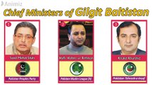 Chief Ministers of Gilgit Baltistan