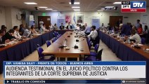 Cuarta jornada de testigos en el juicio político a la Corte Suprema