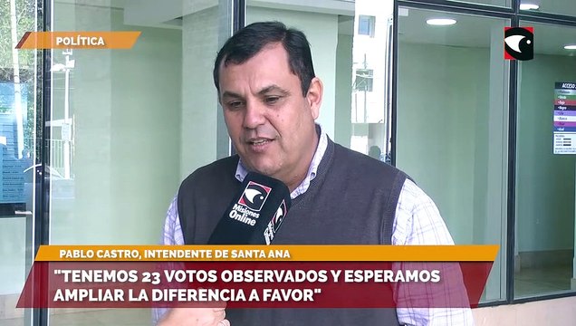 Tenemos 23 votos observados y esperamos ampliar la diferencia a favor