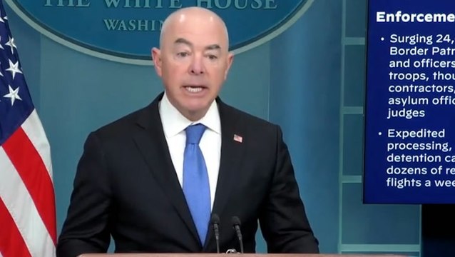 ‘Our borders are not open’: US homeland security secretary confirms end of Title 42 Covid immigration order