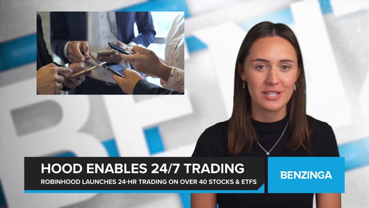 Robinhood Launches 24-Hour Trading on Over 40 Stocks and ETFs