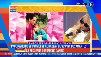 Paulina Rubio conmueve al hablar de Susana Dosamantes