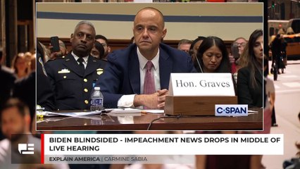 Biden Blindsided - Impeachment News Drops In Middle Of Live Hearing