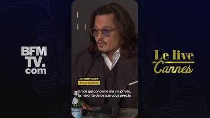 Pour Johnny Depp, tout ce qu'il a pu lire sur sa vie privée "relève purement de la fiction"