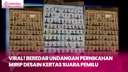 Viral! Beredar Undangan Pernikahan Mirip Desain Kertas Suara Pemilu