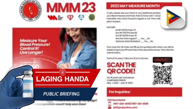 National Hypertension Awareness Month, idinaraos ngayong buwan ng Mayo