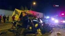 13 araç bir birine girdi, 7 kişi öldü, bir kişi ambulansı kaçırırken yakalandı!