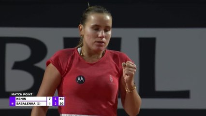 Rome - Kenin met Sabalenka KO au deuxième tour