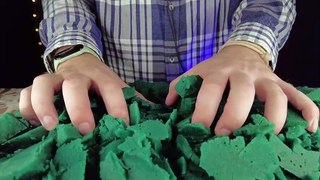 ASMR Soothing sounds wet floral foam for sleep ~ Tapping, Cutting and Crushing (No Talking)