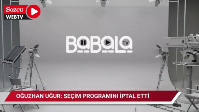 Oğuzhan Uğur: İhbarlar nedeniyle seçim programını iptal ettik