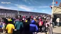 ABD-Meksika sınırına 60 binden fazla göçmen akın etti