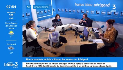 Patrcia Jacoup créatrice de la buanderie mobile " Le Chat qui passe et qui repasse "