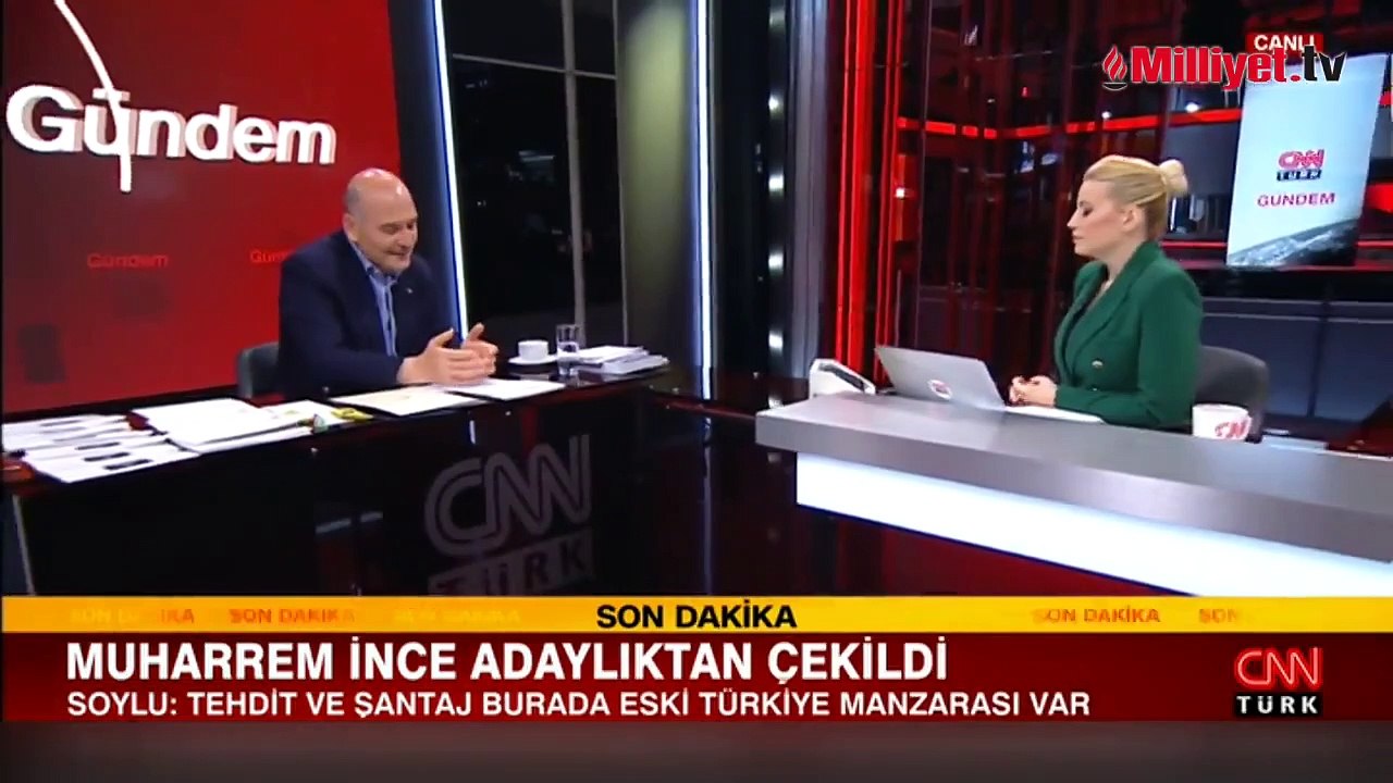Muharrem İnce'nin adaylıktan çekilmesi! Bakan Soylu: ABD seçime müdahale ediyor