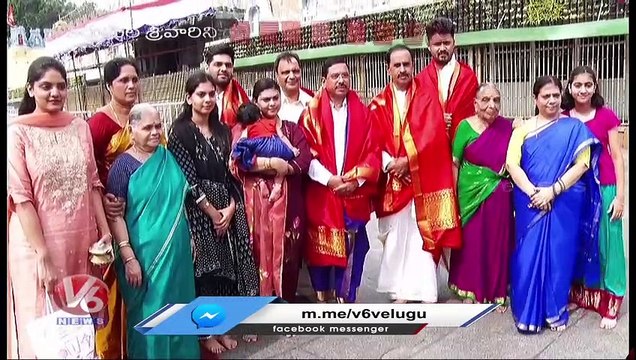 Union Minister Pralhad Joshi About BJP Winning In Karnataka Polls , Visits Tirumala _ V6 News