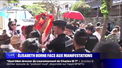 Video herunterladen: En visite sur l'île de La Réunion, Élisabeth Borne alpaguée par des manifestants opposés à la réforme des retraites