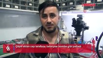 Çöpe atılan cep telefonu bataryası bomba gibi patladı