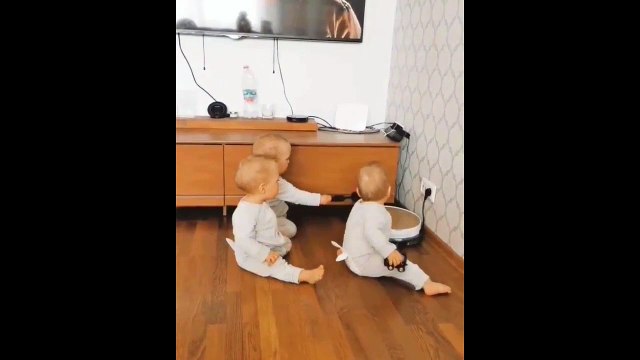Hilarant : ces trois bébés n'aiment vraiment pas l'aspirateur