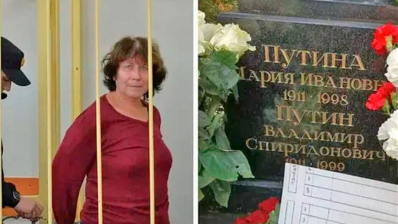 Russin für notiz an grab von putins eltern verurteilt