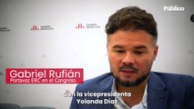 Gabriel Rufián: Sobre Yolanda Díaz