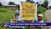 Warga Cirebon Pasang Spanduk Bentuk Sindiran Jalan yang Rusak Sepanjang 1 KM