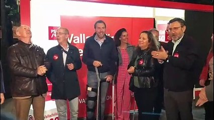 El candidato del PSOE en Valladolid arranca la campaña electoral