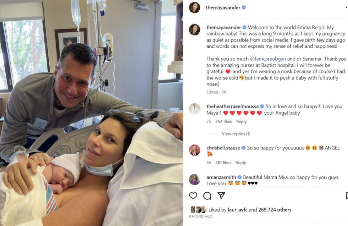 Selling Sunset's Maya Vander has given birth