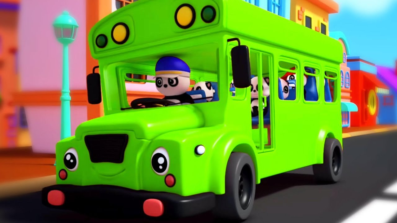 Wheels on the Bus Go Round and Round, Exciting Bus Ride for Children