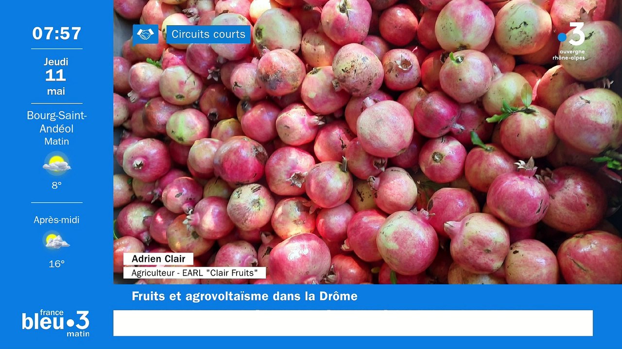 A Loriol, Clair Fruits, des fruits et légumes en circuits courts et de l'agrivoltaïsme