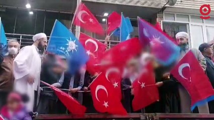 Erdoğan'ın Sultangazi'deki mitinginde sarık giydirilmiş çocuklar dikkat çekti
