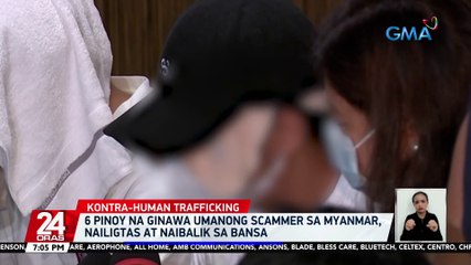 6 Pinoy na ginawa umanong scammer sa Myanmar, nailigtas at naibalik sa bansa | 24 Oras