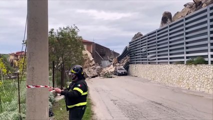 Frana a San Fratello, minacciate le case