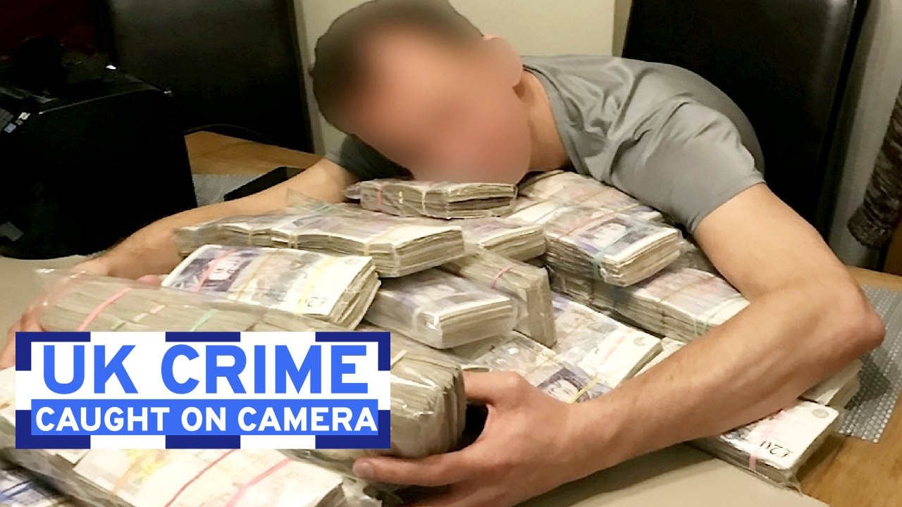 UK Crime Caught on Camera: £70m money launderers nabbed plus dramatic car flip footage