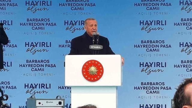 Cumhurbaşkanı Erdoğan Barbaros Hayrettin Paşa Camii'nde 20 bin kişi aynı anda ibadet edebilecek