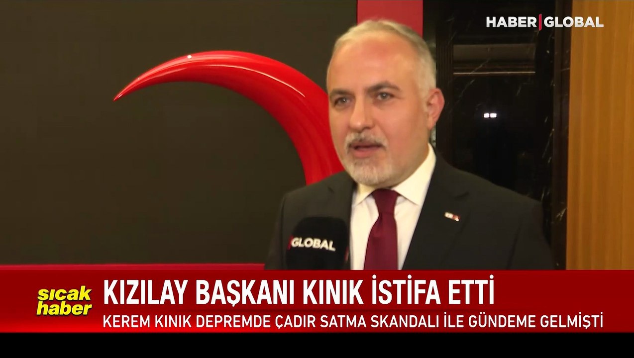 Kızılay Başkanı Kerem Kınık istifa etti