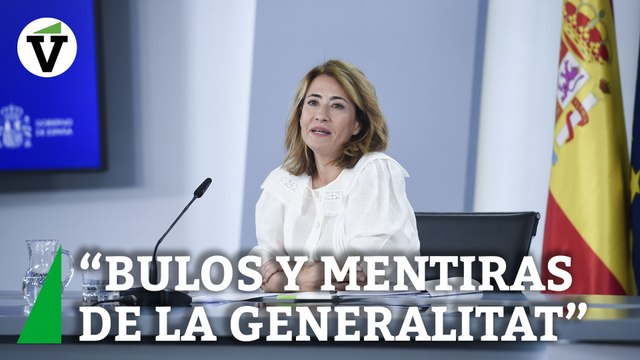 Raquel Sánchez critica los bulos y mentiras de la Generalitat con Rodalies