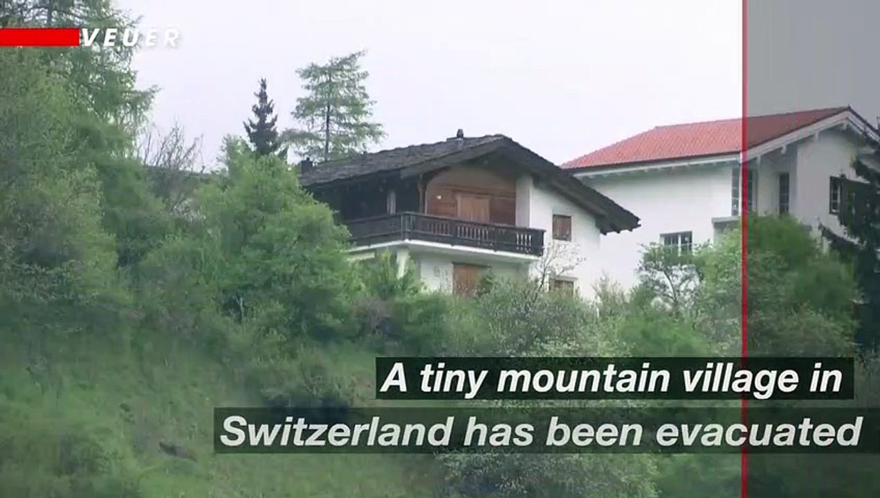 Rockslide Threat Forces Evacuation of Swiss Mountainside Town