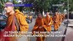Puluhan Biksu Jalan Kaki dari Thailand ke Candi Borobudur untuk Peringatan Waisak