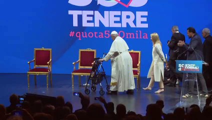 El papa Francisco se muestra preocupado por el "invierno demográfico" en Italia