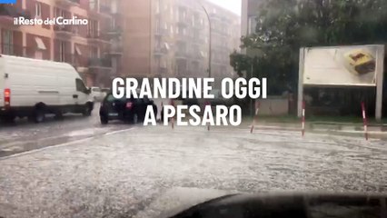 Grandine oggi a Pesaro: il video