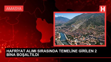 HAFRİYAT ALIMI SIRASINDA TEMELİNE GİRİLEN 2 BİNA BOŞALTILDI