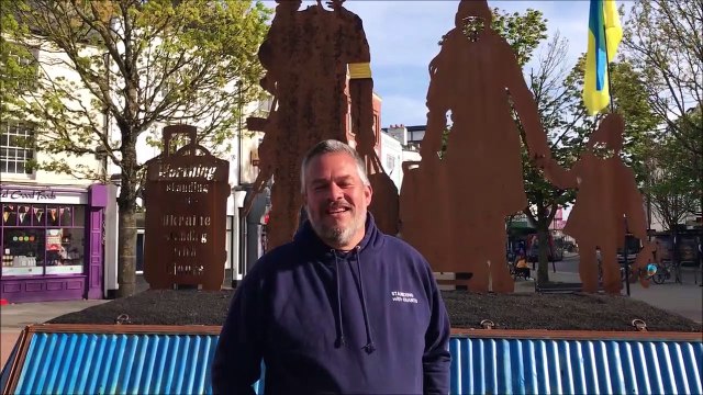 Sculpture dedicated to victims of Ukraine invasion installed in Worthing