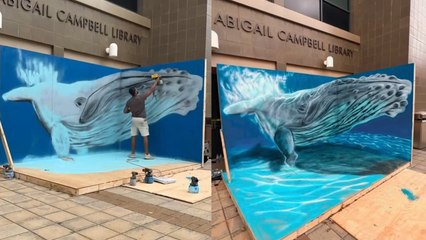 WOW! Breathtaking Whale Art Timelapse!