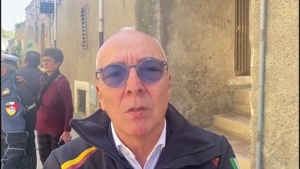 Paura a S. Fratello, si staccano massi dal costone. Parla il responsabile della Protezione civile