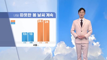[날씨] 내일도 따뜻한 봄 날씨 계속...큰 일교차는 주의 / YTN