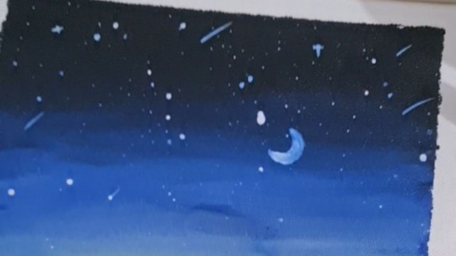 Artists paints a beautiful sunset view with Acrylics *Amazing Artwork*