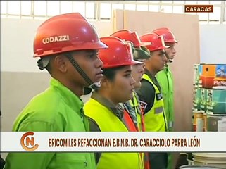 G/J Vladimir Padrino inspeccionó trabajos de las Bricomiles en la E.B.N.B. Dr. Caracciolo Parra León