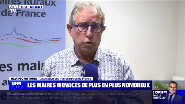 Violences contre les maires: Jamais il n'y a eu autant de démissions de maires affirme Alain Castaing (Association des maires ruraux de France)