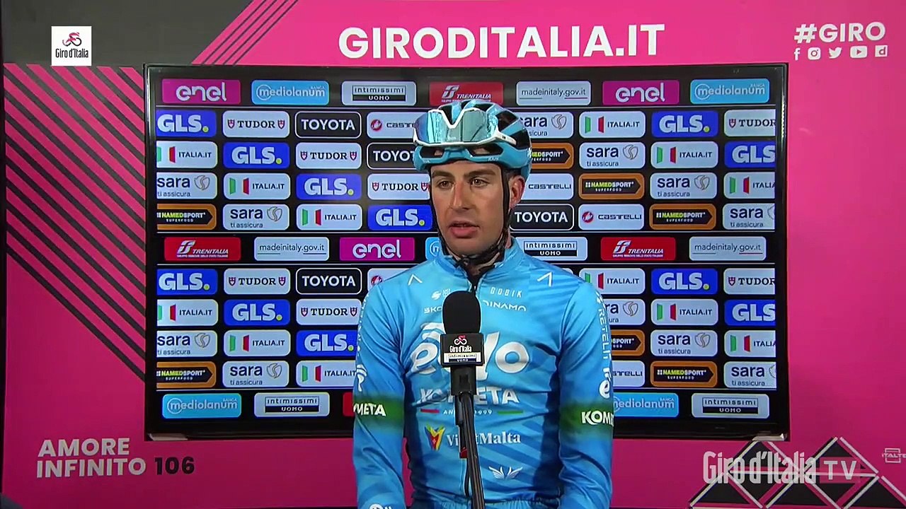 Tour d'Italie 2023 - Davide Bais : "Nel finale sapevo di essere il più veloce e ho aspettato che arrivasse il mio momento per fare l'ultimo sforzo."