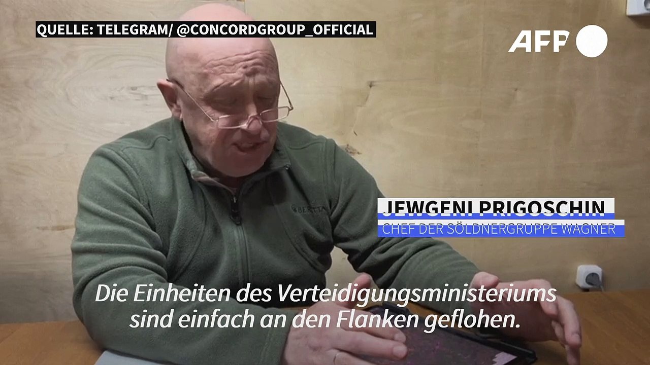 Wagner-Chef Prigoschin: Russische Armee „flieht“ aus Bachmut
